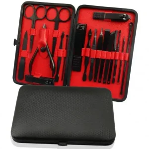 Професійний манікюрний набір / Набір для манікюру у футлярі (18 предметів у комплекті)