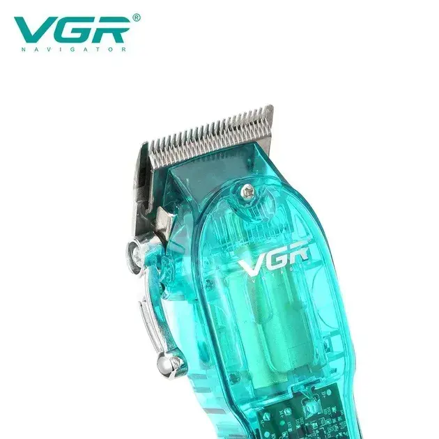 Професійна стрижкова машинка VGR Professional Clipper Transparent V-660 - Зображення 6