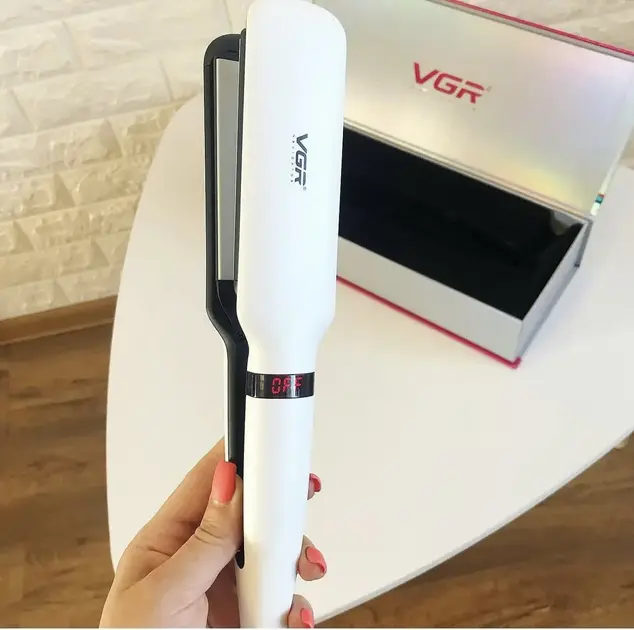 Професійна праска VGR випрямляч з турмаліновим покриттям, терморегулятором та дисплеєм, потужність 55 Вт V-511 - Зображення 2