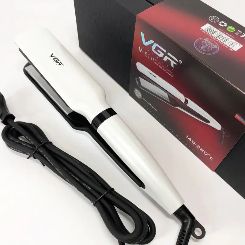 Професійна праска VGR випрямляч з турмаліновим покриттям, терморегулятором та дисплеєм, потужність 55 Вт V-511 - Зображення 4