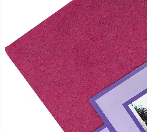 Бордове Простирадло махрове на резинці з наволочками Anisa (220х240+30 см)