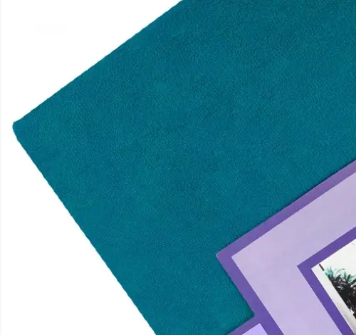 сине Простирадло махрове на резинці з наволочками Anisa (220х240+30 см) - Зображення 2