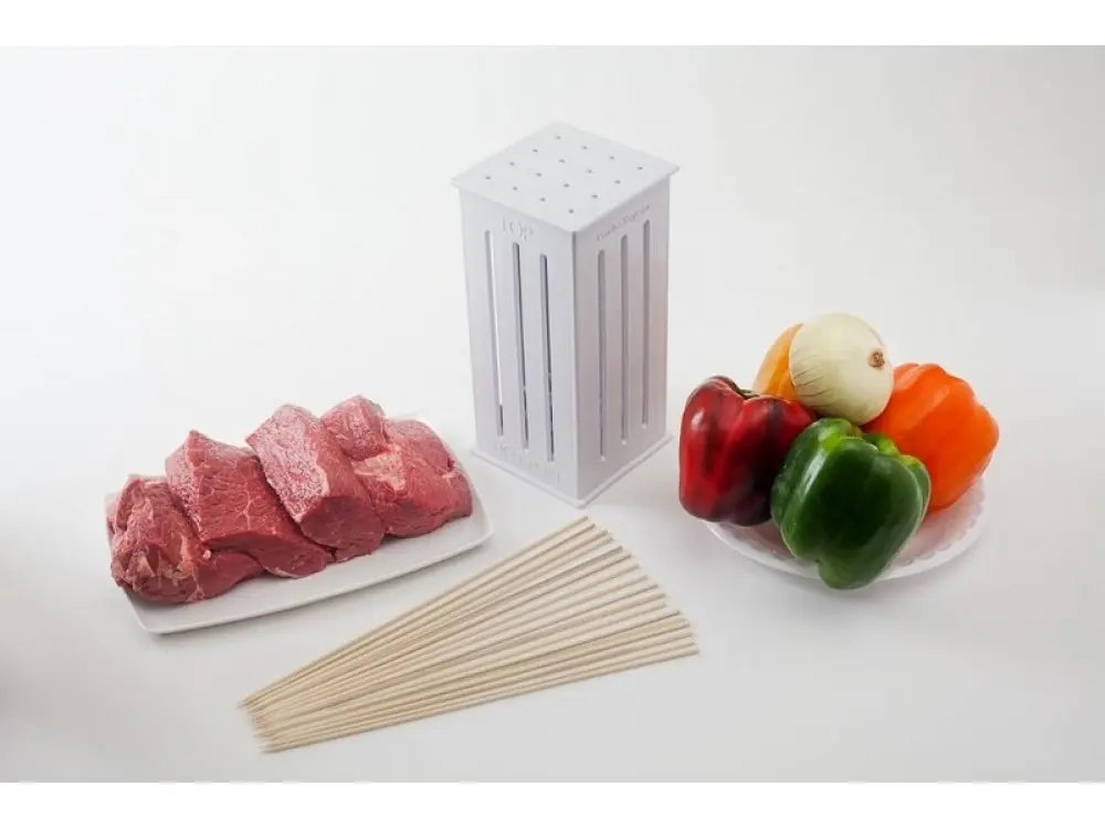 Пристрій для швидкого нанизування шашлику brochette express | шпажки для шашлику - Зображення 2