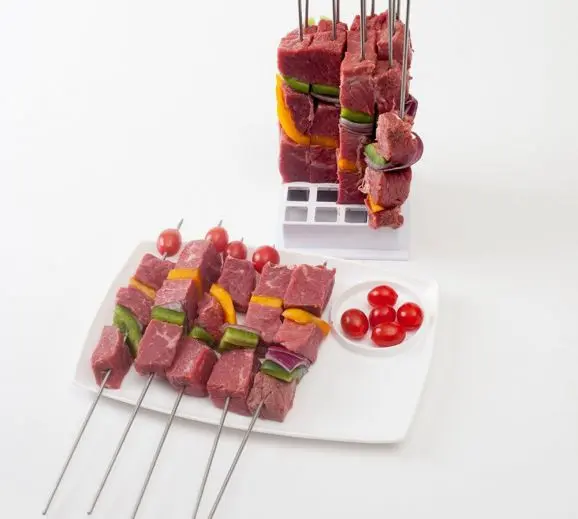 Пристрій для швидкого нанизування шашлику brochette express | шпажки для шашлику - Зображення 6