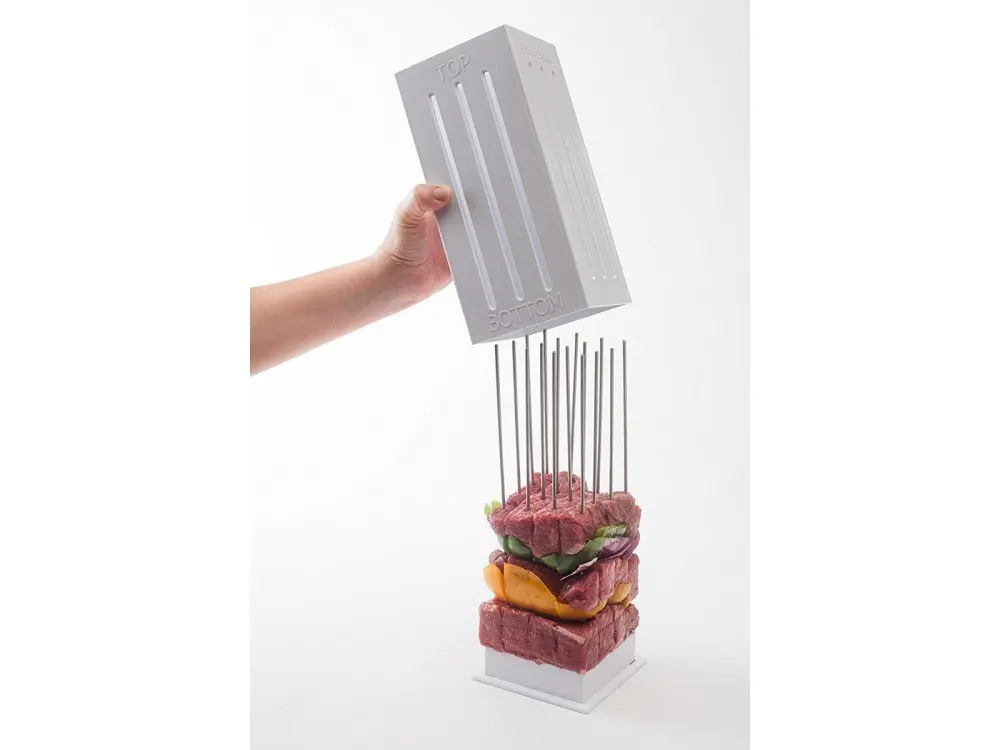 Пристрій для швидкого нанизування шашлику brochette express | шпажки для шашлику - Зображення 3