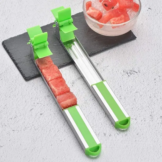 Пристрої для нарізки кавуна та дині SUNROZ Watermelon Slicer ніж-слайсер Зелений - Зображення 2