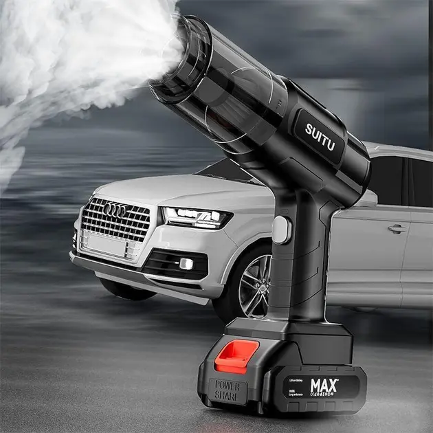 Автомобільний пилосос потужний бездротовий акумуляторний, 4 насадок - Зображення 4