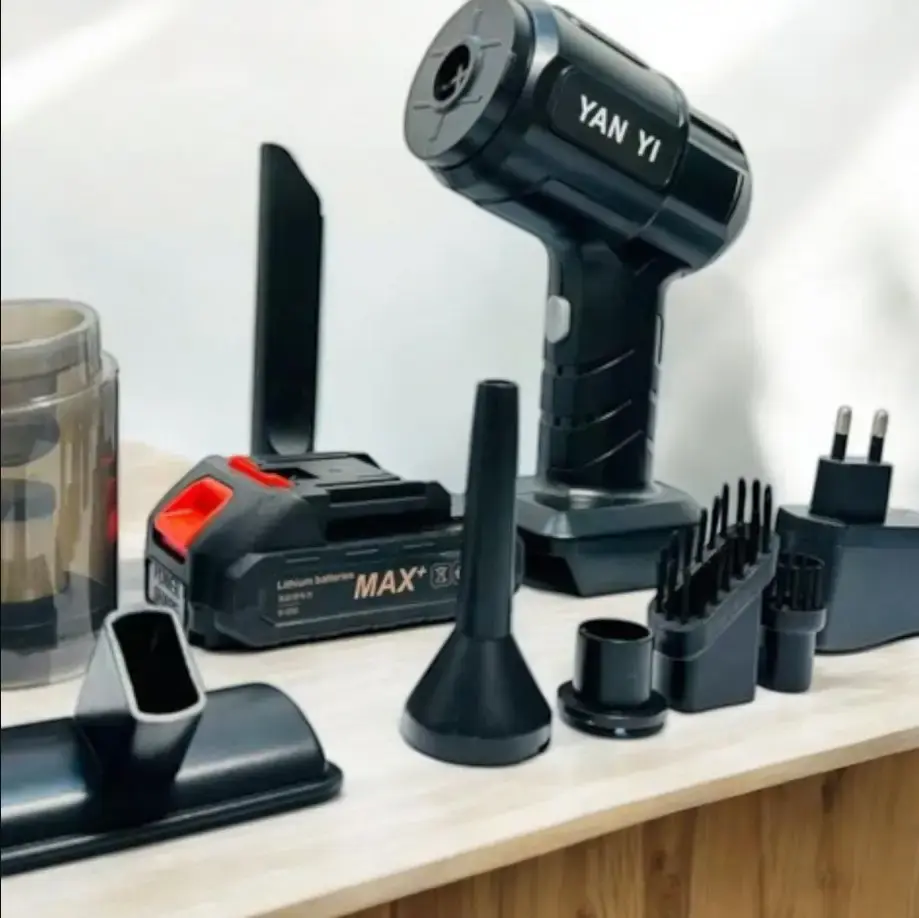 Автомобільний пилосос потужний бездротовий акумуляторний, 4 насадок - Зображення 7