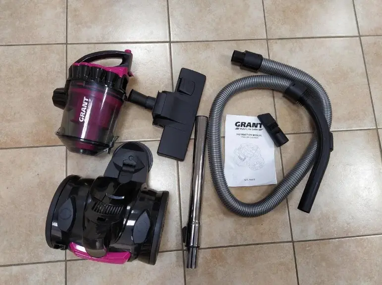 рожевий Пилосос без мішка GRANT GT- 1605 (Контейнерний пилосос) 3000 Вт + універсальна щітка - Зображення 6