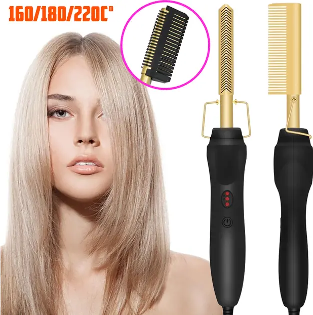 Гребінець Grand XL-210 для випрямлення волосся 2 в 1, електрична щітка - Зображення 4