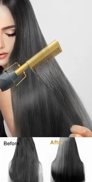 Гребінець Grand XL-210 для випрямлення волосся 2 в 1, електрична щітка - Зображення 5