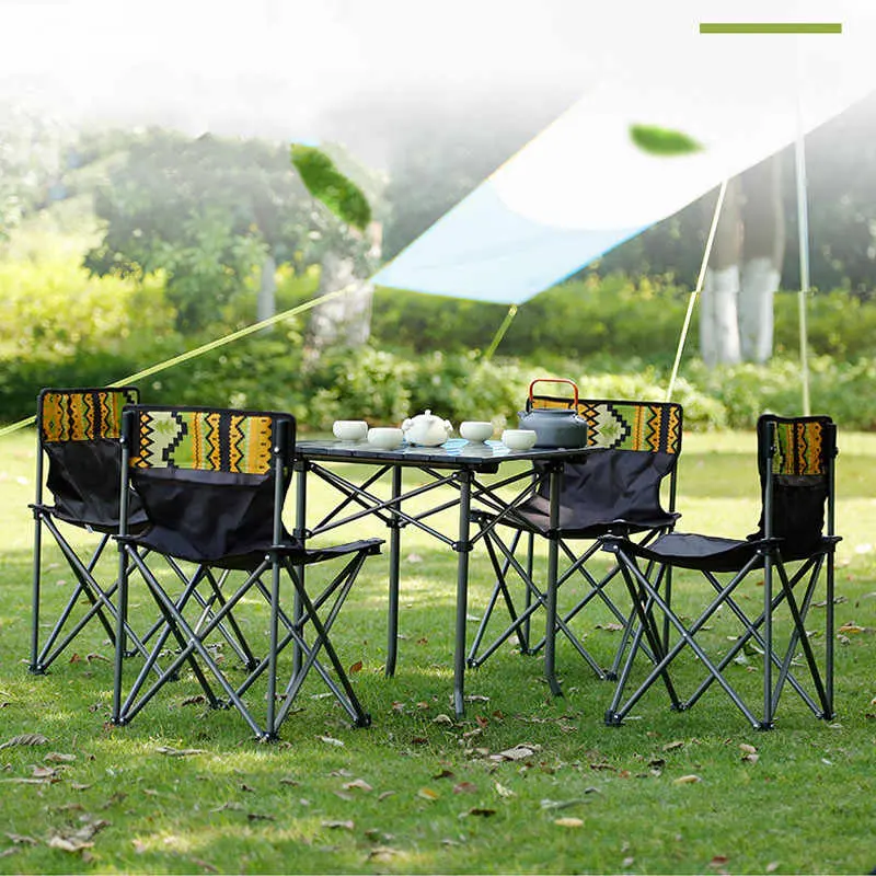Розкладний набір для пікніка з системою Павук, 4 стільці в сумці - Зображення 5