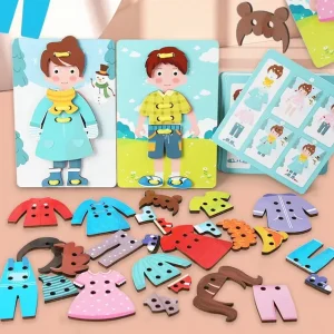 Розвиваючий дерев’яний конструктор створення персонажів