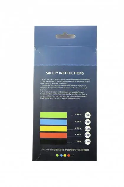 Гумки для фітнесу Loop Bands 5 штук із чохлом у комплекті - Зображення 3