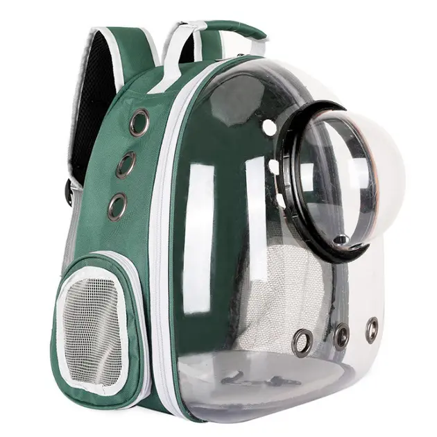 Рюкзак для перенесення тварин з ілюмінатором CosmoPet для котів та собак Clear - Зображення 2