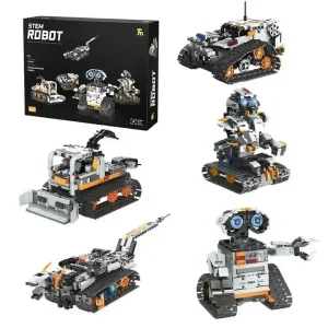 Робот-конструктор 5-в-1 Stem Robot з пультом керування та Bluetooth GS227