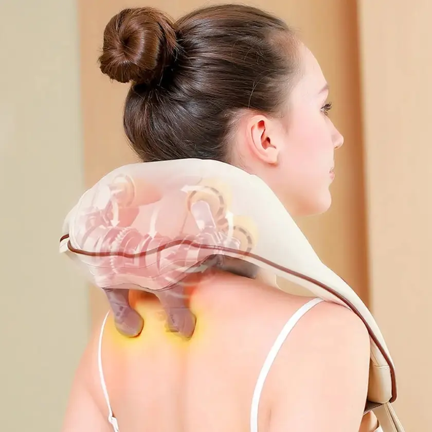 Роликовий масажер для шиї та спини, USB, MASSAGER XL-653 / Електричний масажер - Зображення 4