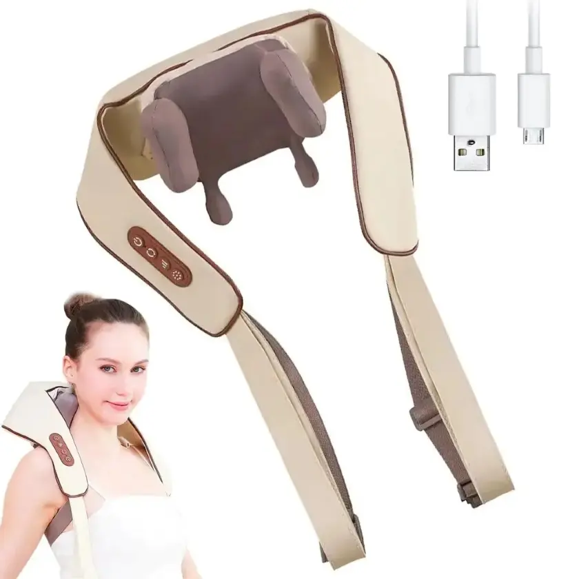 Роликовий масажер для шиї та спини, USB, MASSAGER XL-653 / Електричний масажер - Зображення 3