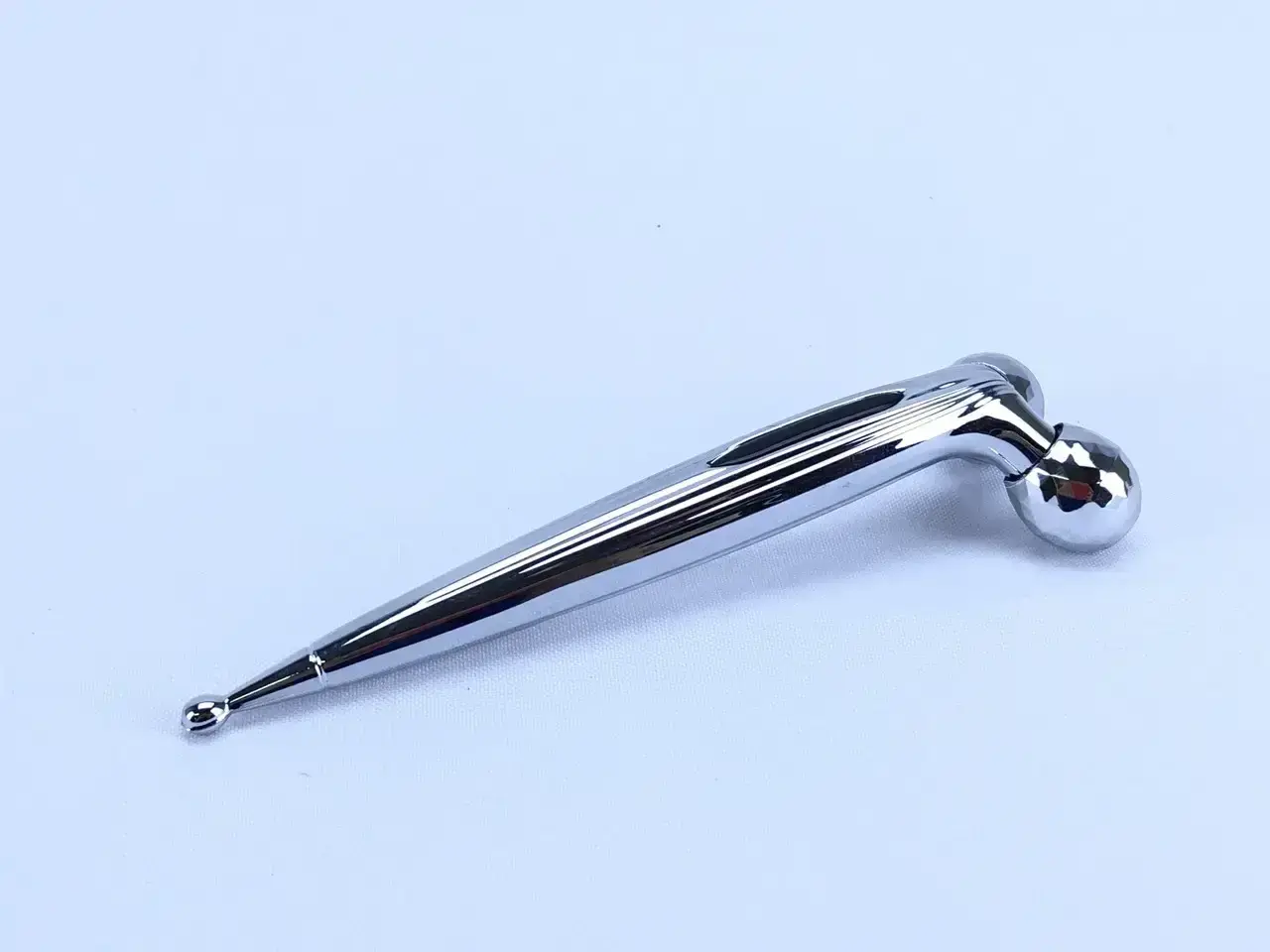 Роликовий ручний масажер для обличчя з 3D кульками LBJ-116B 3D Massager Сріблястий - Зображення 5