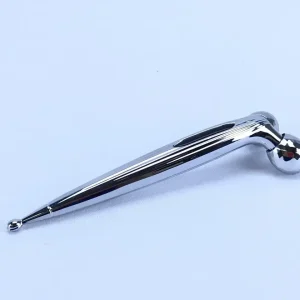 Роликовий ручний масажер для обличчя з 3D кульками LBJ-116B 3D Massager Сріблястий