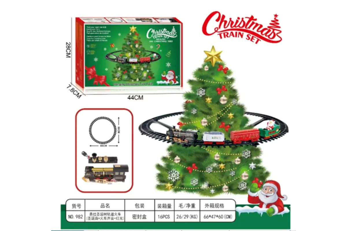 Різдвяний поїзд на ялинку Christmas Train Set - Зображення 4