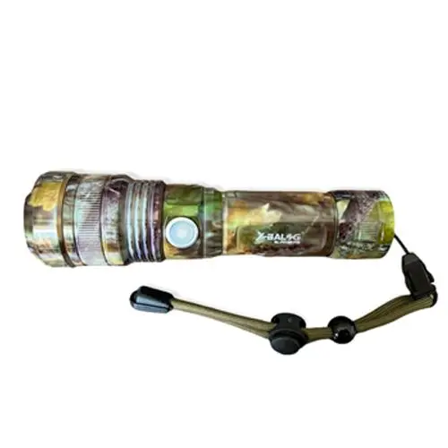 Ручний акумуляторний ліхтарик із бічним діодом Power style MX-915M-COB камуфляжний колір - Зображення 2