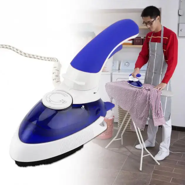 Ручний паровий відпарювач Mini Steam Iron HT-558B - компактна дорожня парова праска зі щіткою - Зображення 7
