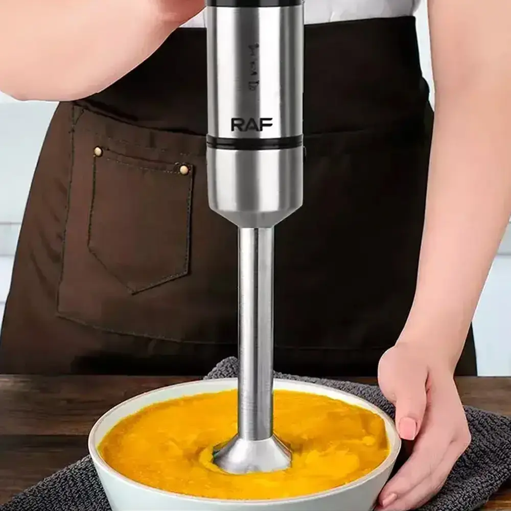 Ручний занурювальний блендер 1000 Вт, 2 швидкості, RAF-378/ Кухонний блендер подрібнювач з металевою ніжкою - Зображення 2