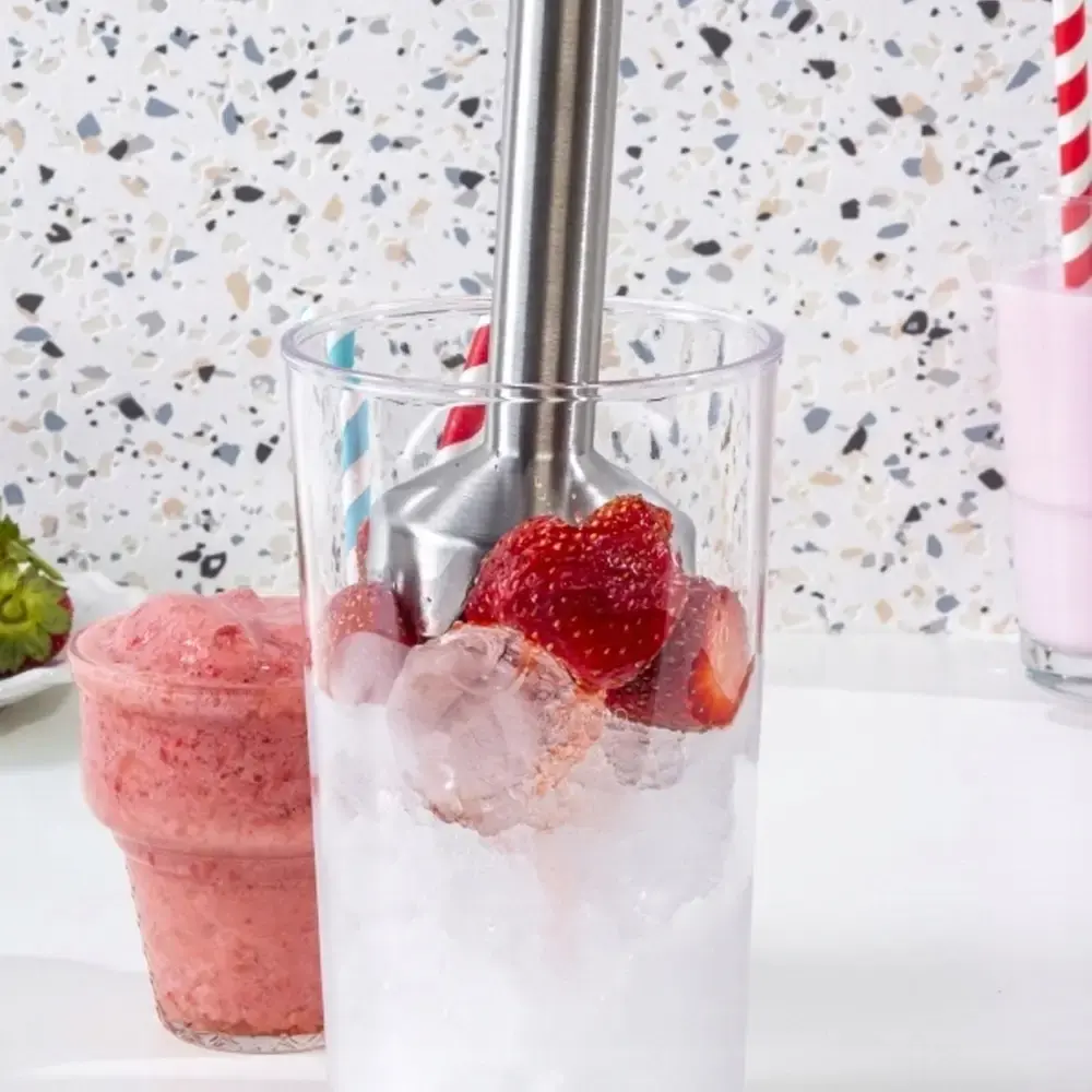 Ручний занурювальний блендер 1000 Вт, 2 швидкості, RAF-378/ Кухонний блендер подрібнювач з металевою ніжкою - Зображення 4