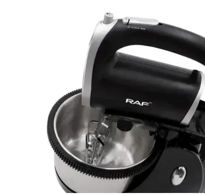 Ручний стаціонарний міксер із металевою чашею RAF - Зображення 5