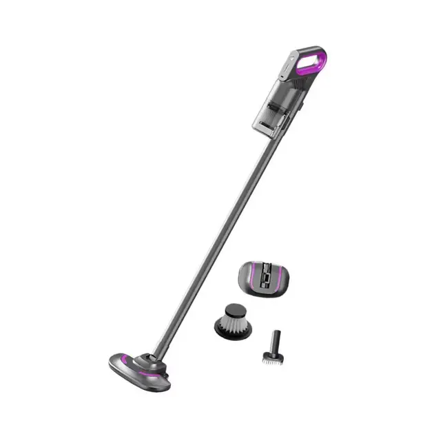 Ручний вертикальний пилосос Mite Remover 2в1, бездротовий пилосос на акумуляторі сірий XL-1153 - Зображення 3
