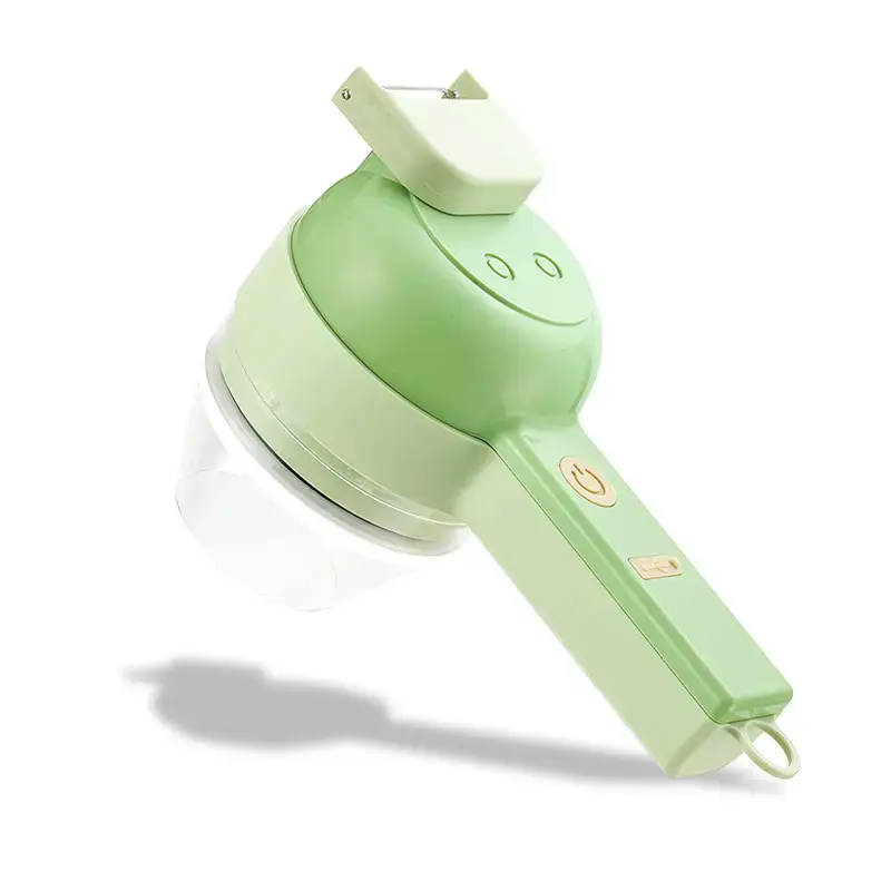 Ручний подрібнювач для овочів 4в1 Food Chopper / Електрична кухонна овочерізка / Міні блендер-слайсер - Зображення 3