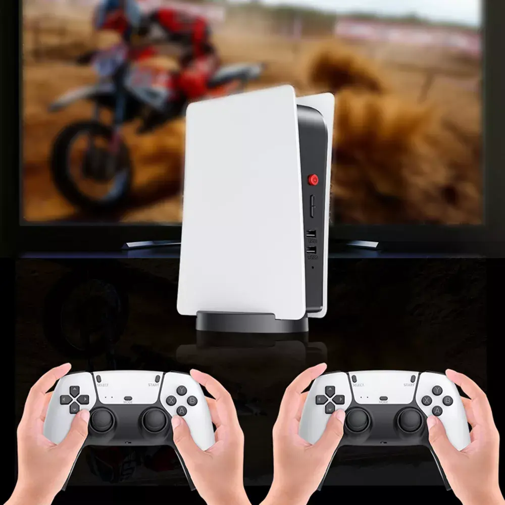 Ігрова приставка Бездротова телевізійна ігрова консоль HappyJoe White M5, 64 ГБ, 15000+ ігор, підтримка PS1/MAME/GBA - Зображення 5