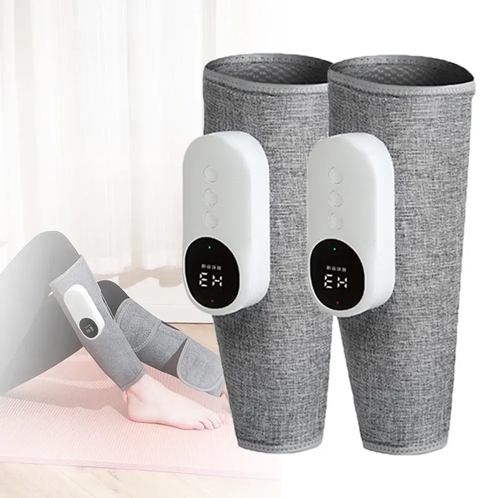 Бездротовий повітряно-компресійний масажер на ногу з нагріванням PORTABLE CALF MASSAGER - Зображення 2