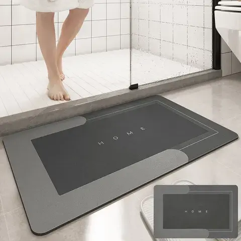 Килимок у ванну вологовбираючий суперпоглинаючий нековзний Bath Mat Super Absorbent (40х60см) - Зображення 2
