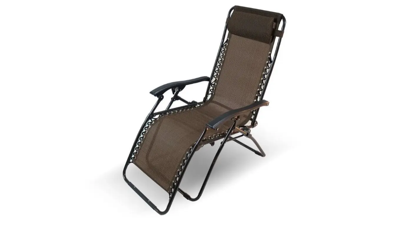 Садове Крісло Шезлонг до 120 кг Складаний Шезлонг для Дачі Zero Gravity XXL - Зображення 3