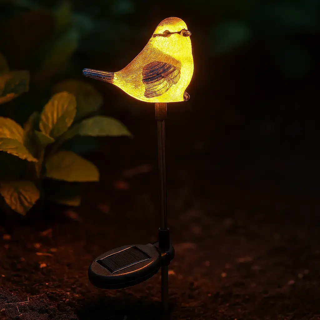 Садовий світильник на сонячній батареї 1шт, Птах / Декоративний ліхтар / Вуличний світильник на акумуляторі - Зображення 6