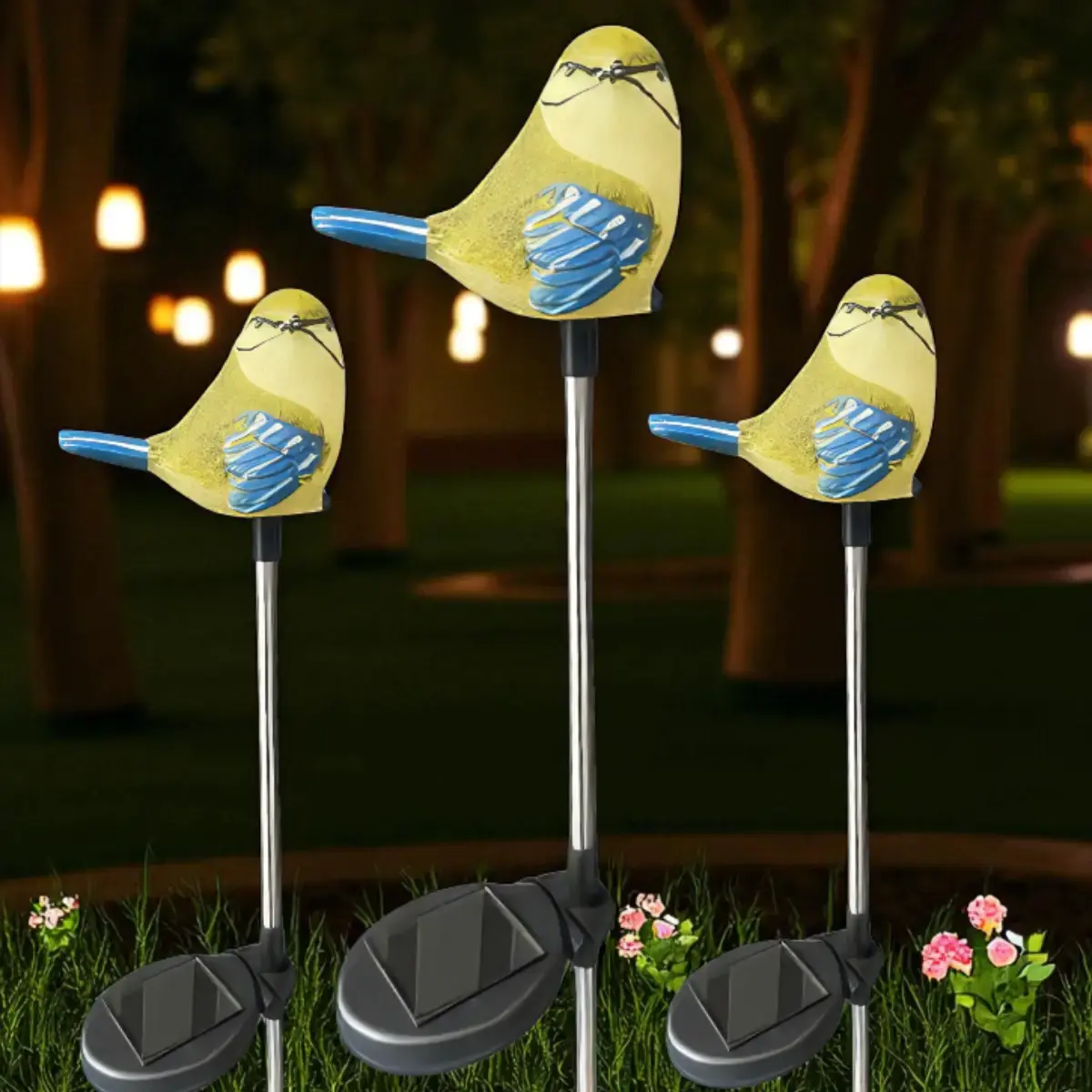 Садовий світильник на сонячній батареї 1шт, Птах / Декоративний ліхтар / Вуличний світильник на акумуляторі - Зображення 9