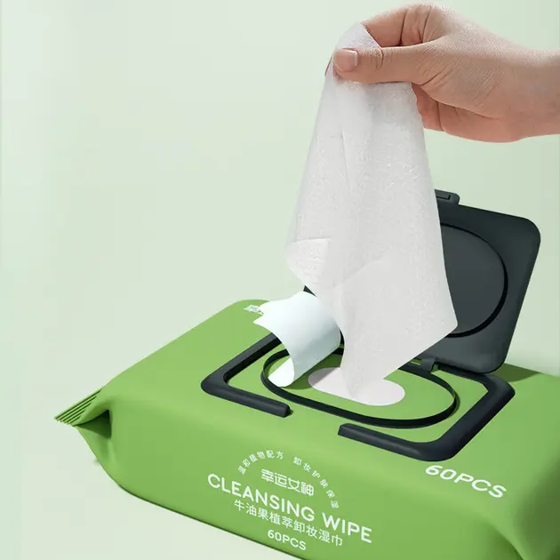 Серветки для зняття макіяжу Disposable Makeup Remover Wipes з екстрактом авокадо 60 шт - Зображення 2