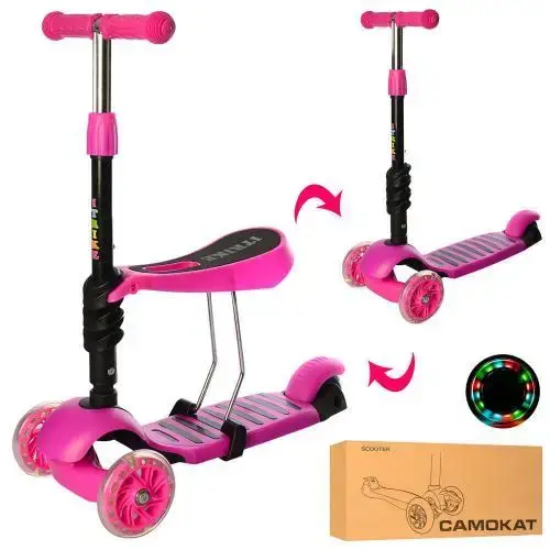 Дитячий самокат з сидінням Best Scooter 3в1 зелений - Зображення 3