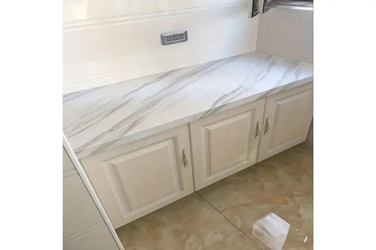 Самоклеюча плівка Supretto білий мармур TA-10 60*300cm - Зображення 3