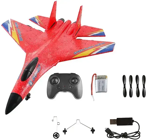 Літак на радіокеруванні модель винищувач СУ-27 EPP Crashworthiness 2.4 Ghz, Радіокерований літак
