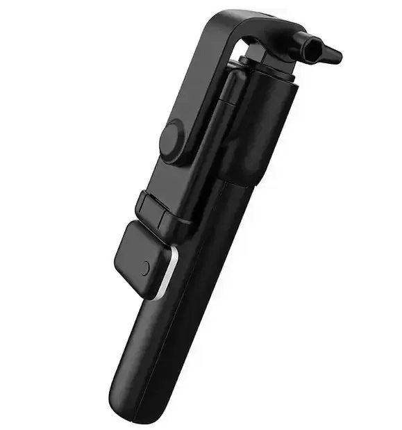 Селф палиця, штатив-монопод для телефону з Bluetooth пультом та LED світлом Selfie Stick DF-01S AND 5222 (чорний) - Зображення 6