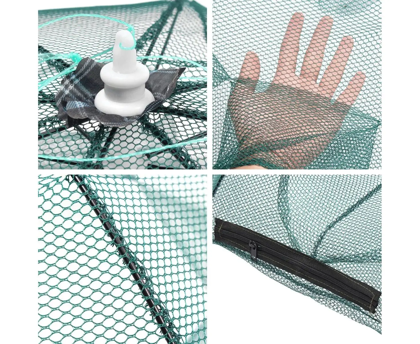 Мережа рибальська автоматична, 4-8 отворів, нейлонова, складана - Зображення 4