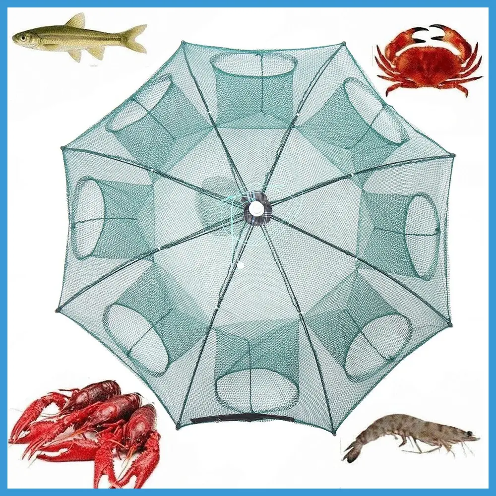 Мережа рибальська автоматична, 4-8 отворів, нейлонова, складана - Зображення 3