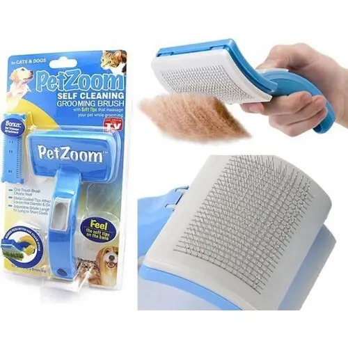 Щітка для тварин Pet Zoom Self Cleaning Grooming Brush - Зображення 5