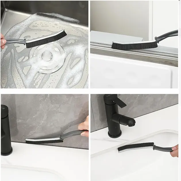 Щітка щілинна для прибирання вузьких та важкодоступних місць, плиткових швів, жалюзі, універсальна - Зображення 4