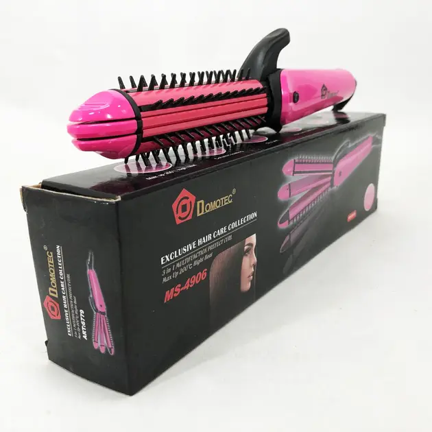 Щипці для вирівнювання, гофре, локони, гребінець з покриттям DOMOTEC MS-4906 3в1 - Зображення 5