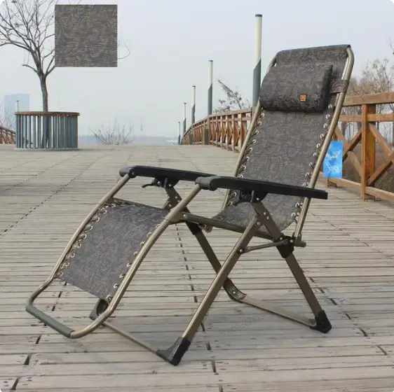 Шезлонг розкладне крісло-лежак 170х70х65 садове крісло для відпочинку кемпінгове - Зображення 2