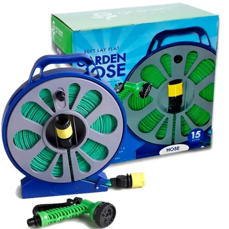 Шланг 15-метровий поливальний з котушкою та розпилювачем BB-4302 | Поливальний набір - Зображення 6